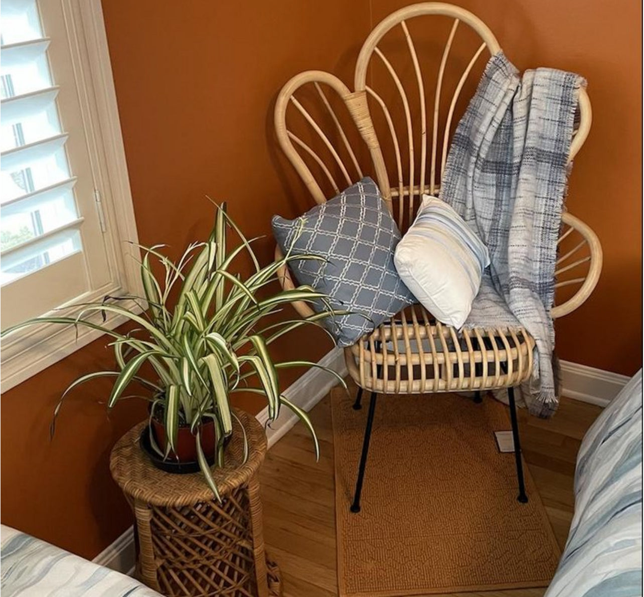 Avocet Rattan Fan Back Accent Chair - Threshold™: Bohemian Style