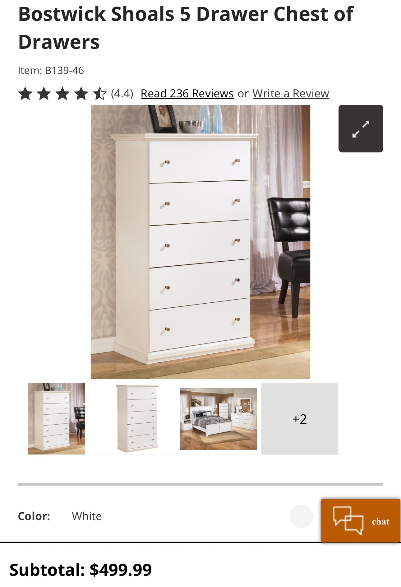 Dresser and Chest
