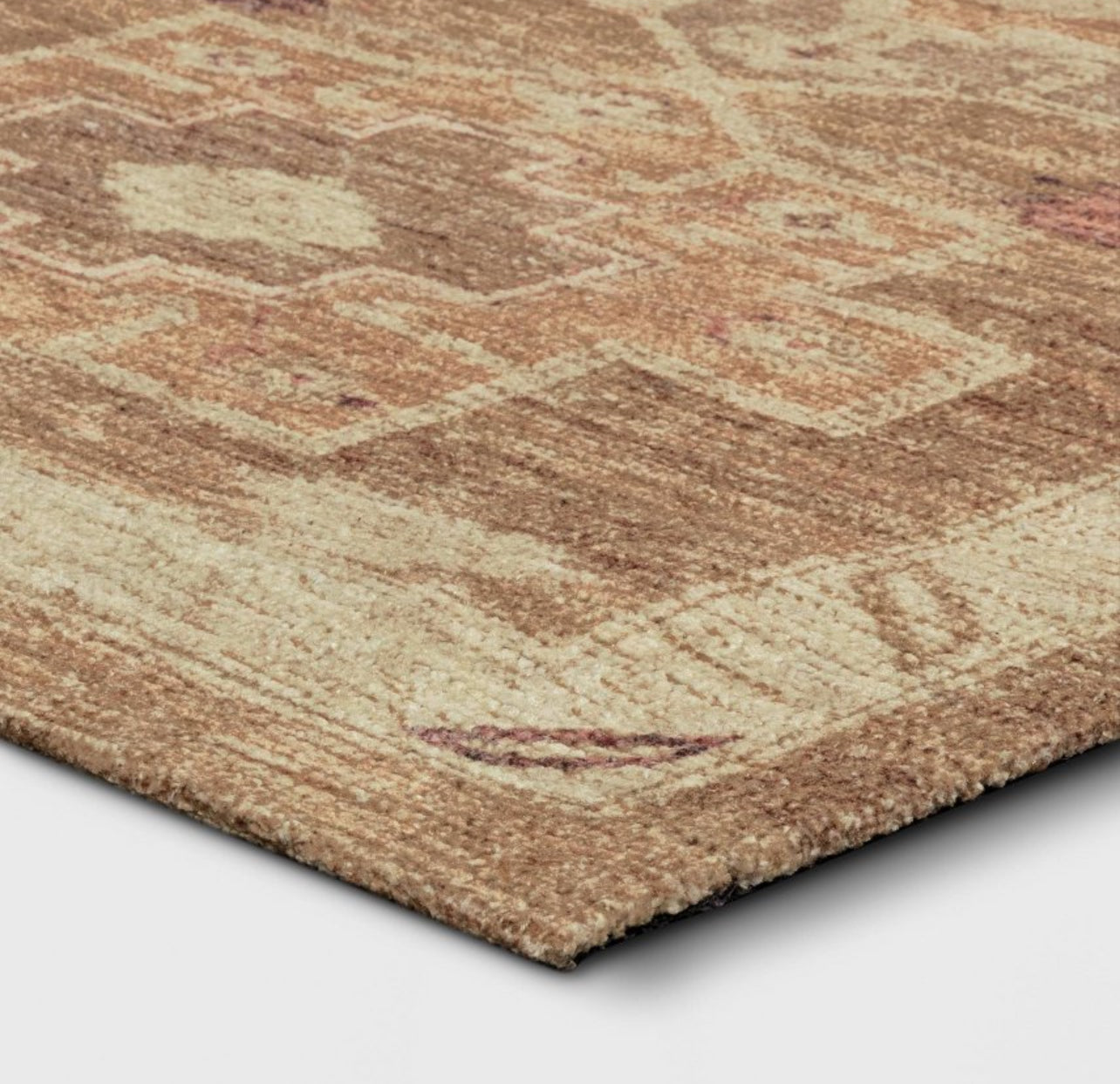 5'x7' Caravan Geometric Woven Runner Tan