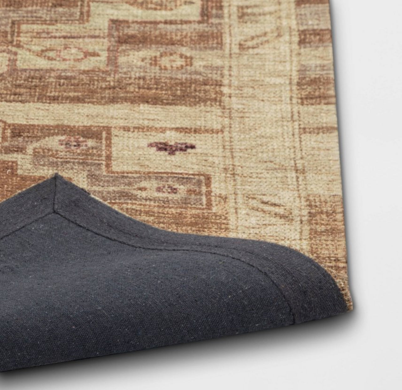 5'x7' Caravan Geometric Woven Runner Tan